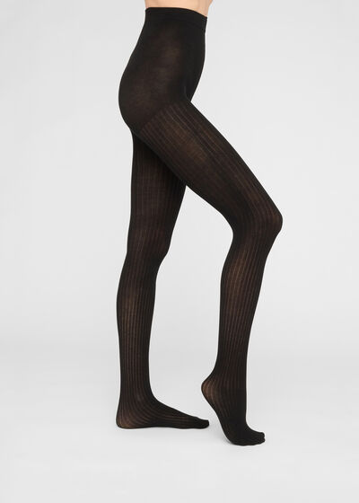 Soft Touch Ribbed Tights