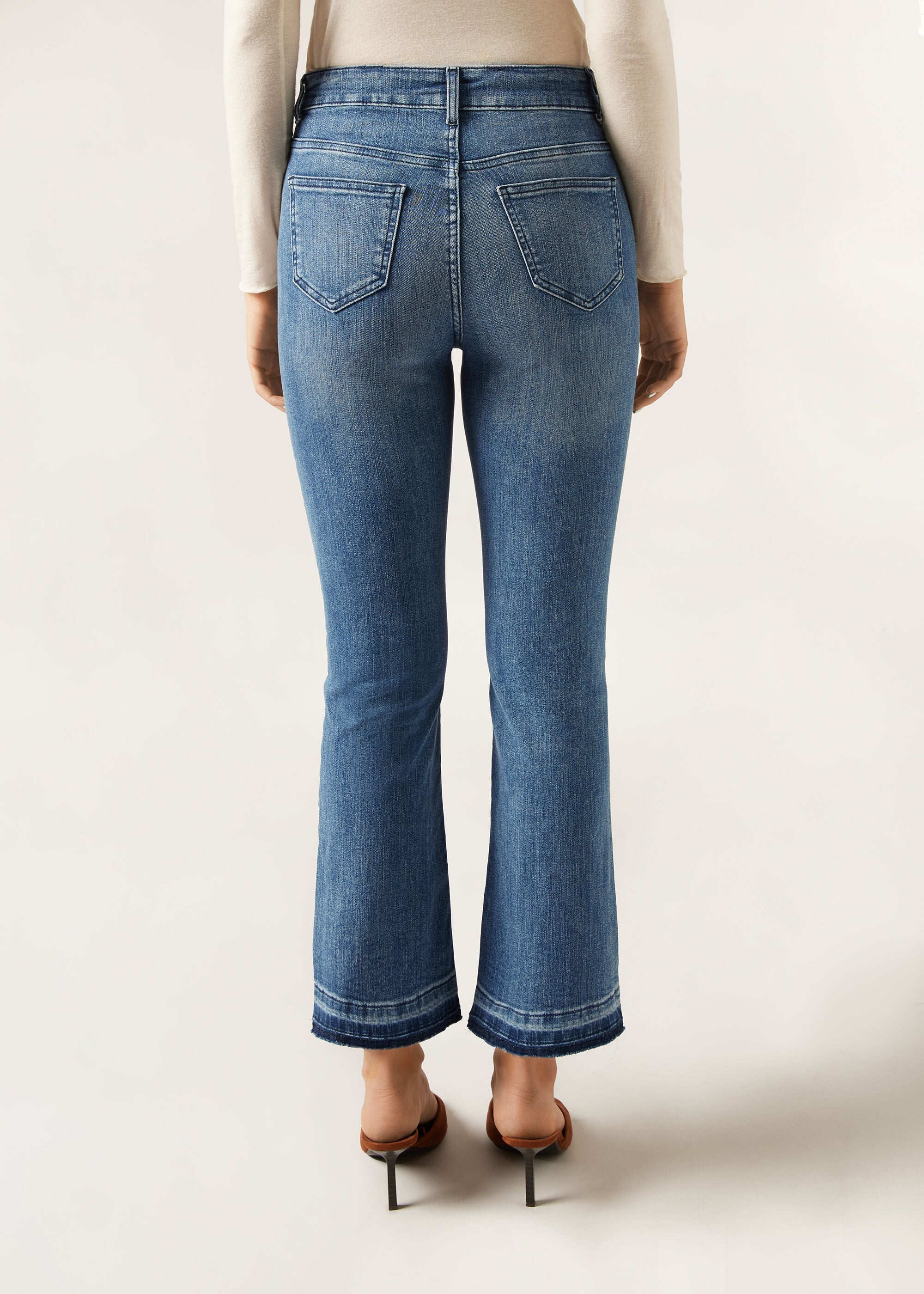 Jeans a Zampa Cropped