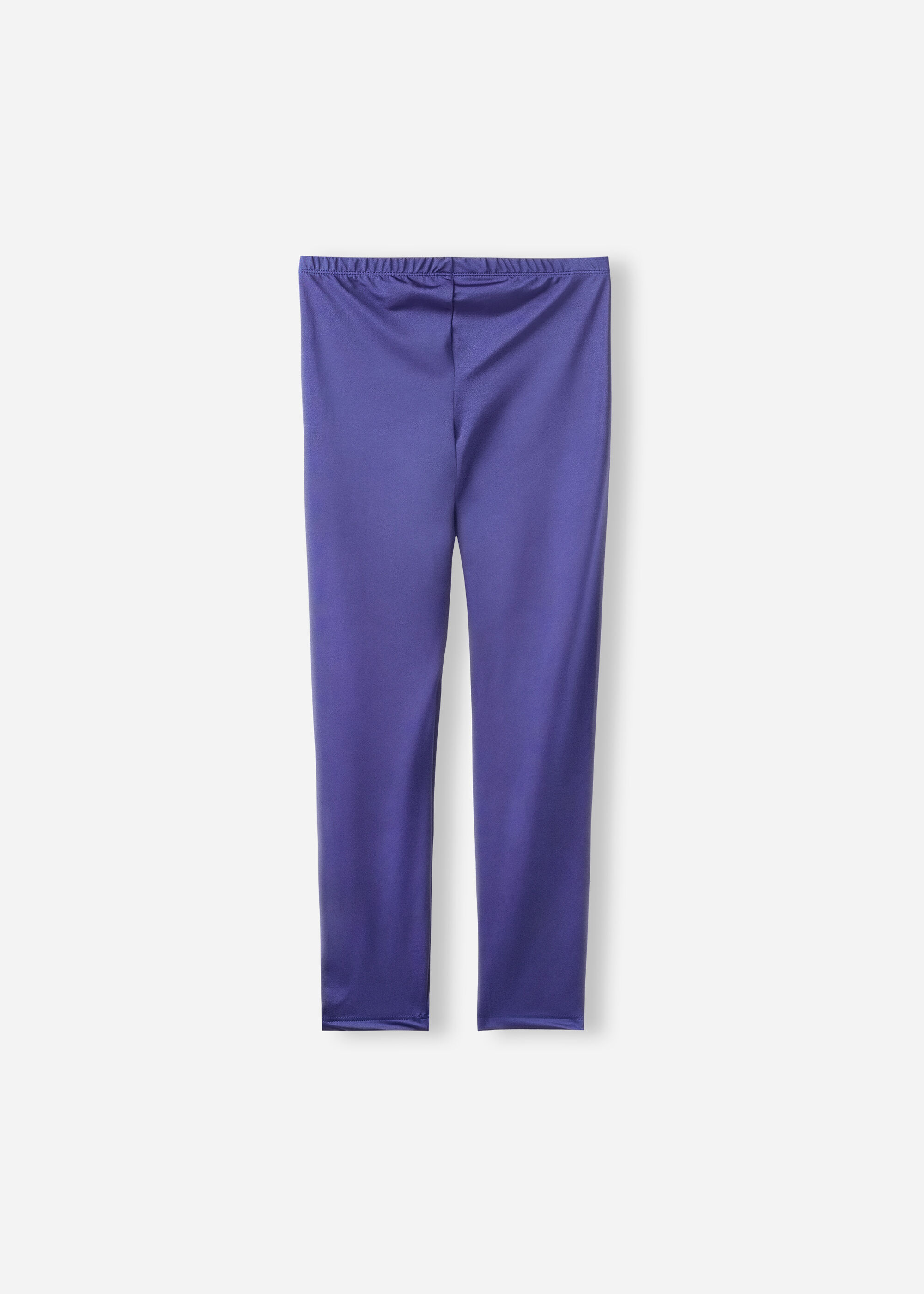 Błyszczące legginsy dziewczęce