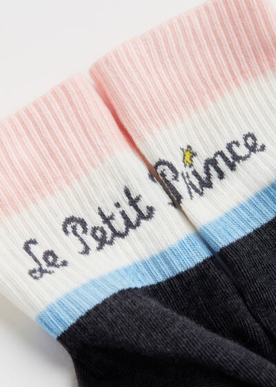 The Little Prince Text Short Socks