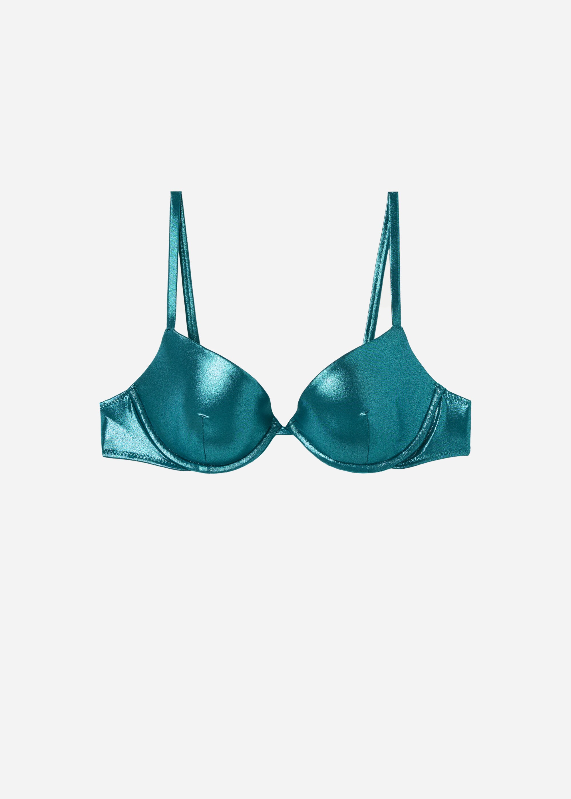 Bikini Push-up Relleno Ligero Metallic Skin