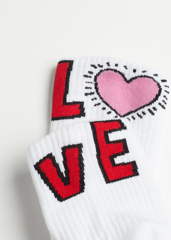 Krátké sportovní ponožky se vzorem - Keith Haring™