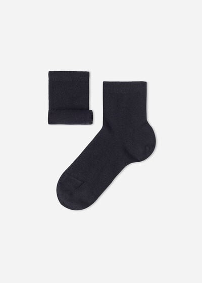 Korte sokken met kasjmier voor kinderen