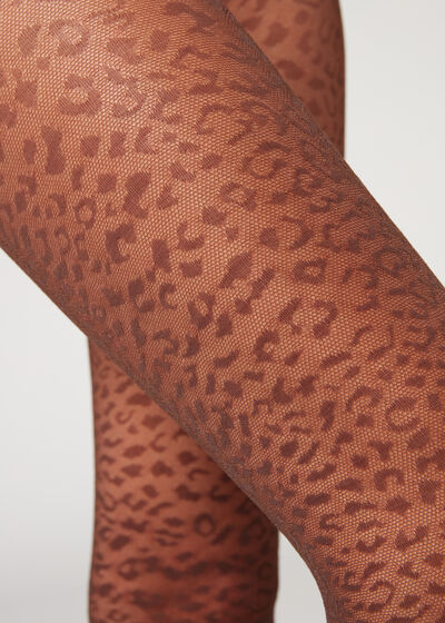 Animal Spotted 50 Denier Mesh Tights