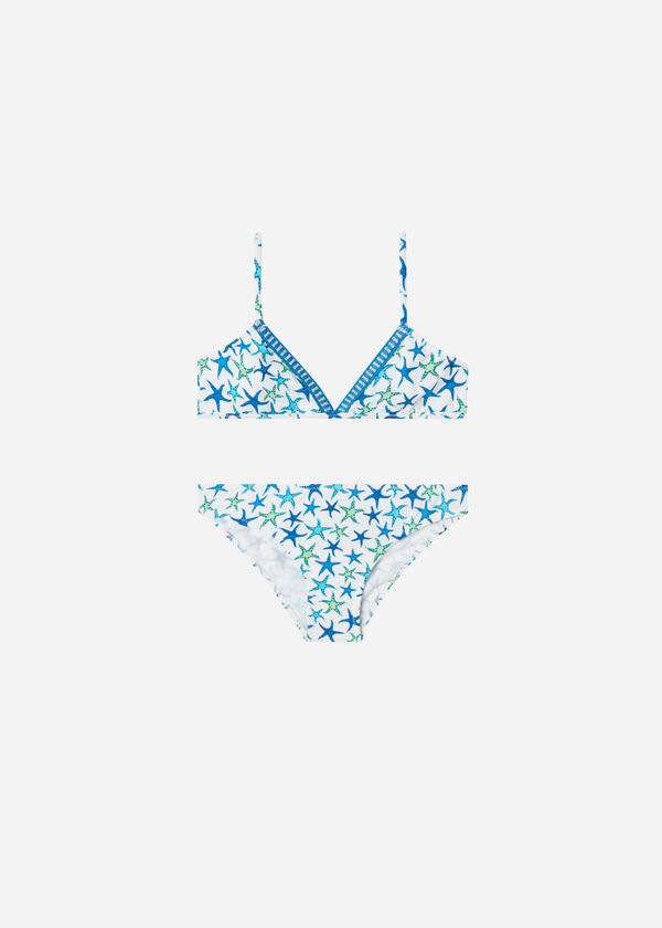Driehoek-Bikini Tweedelig voor Meisjes Bayahibe