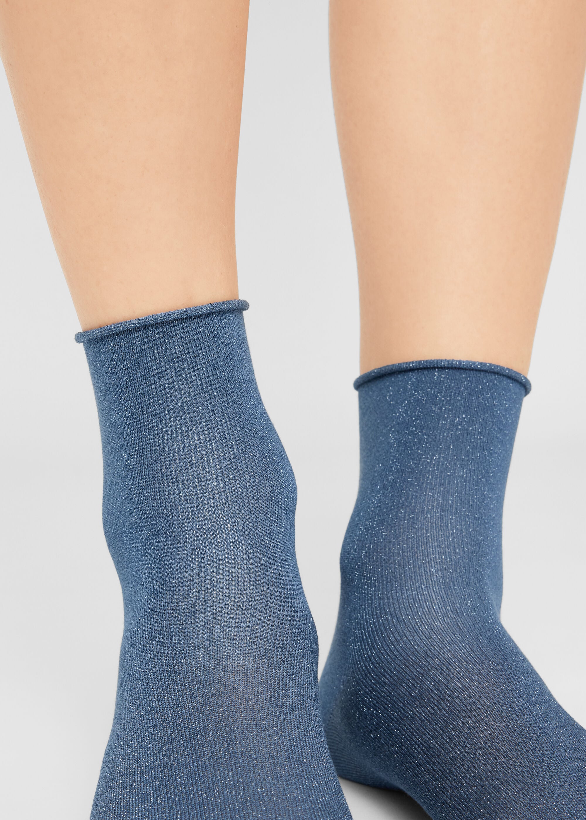 Socken mit Glitzer