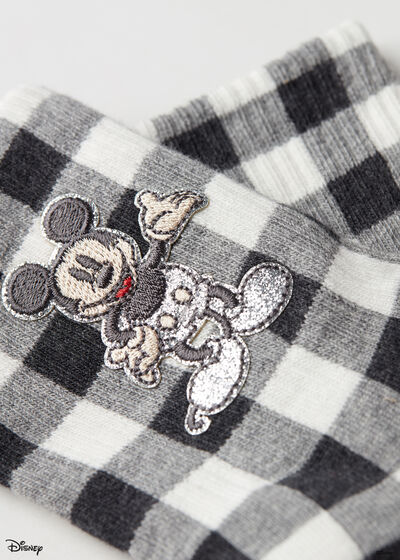 Meias Curtas com Aplicação Mickey Mouse Disney