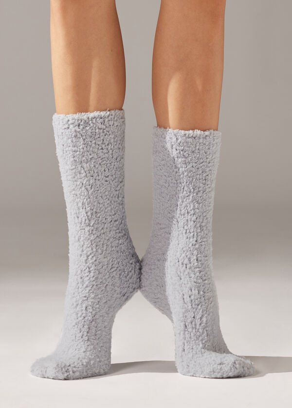 Teddy Patterned Slipper Socks