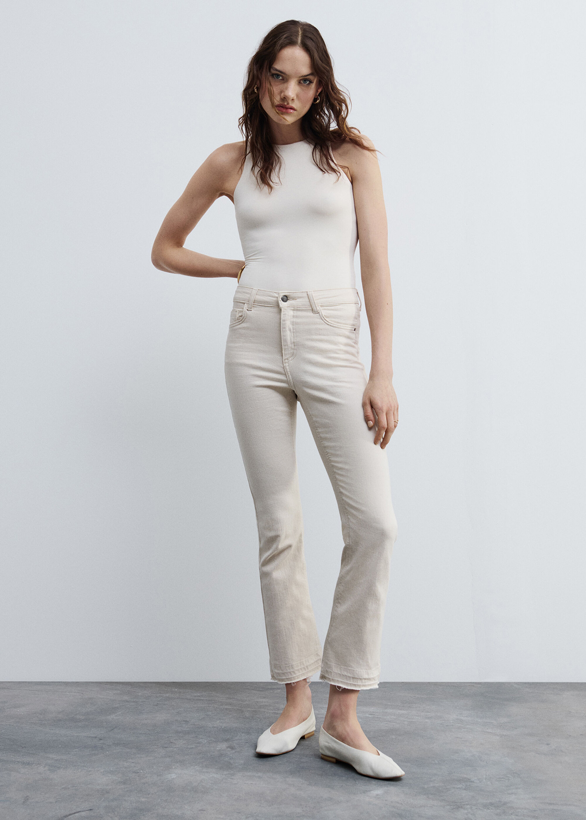 Cropped Flared Jeans