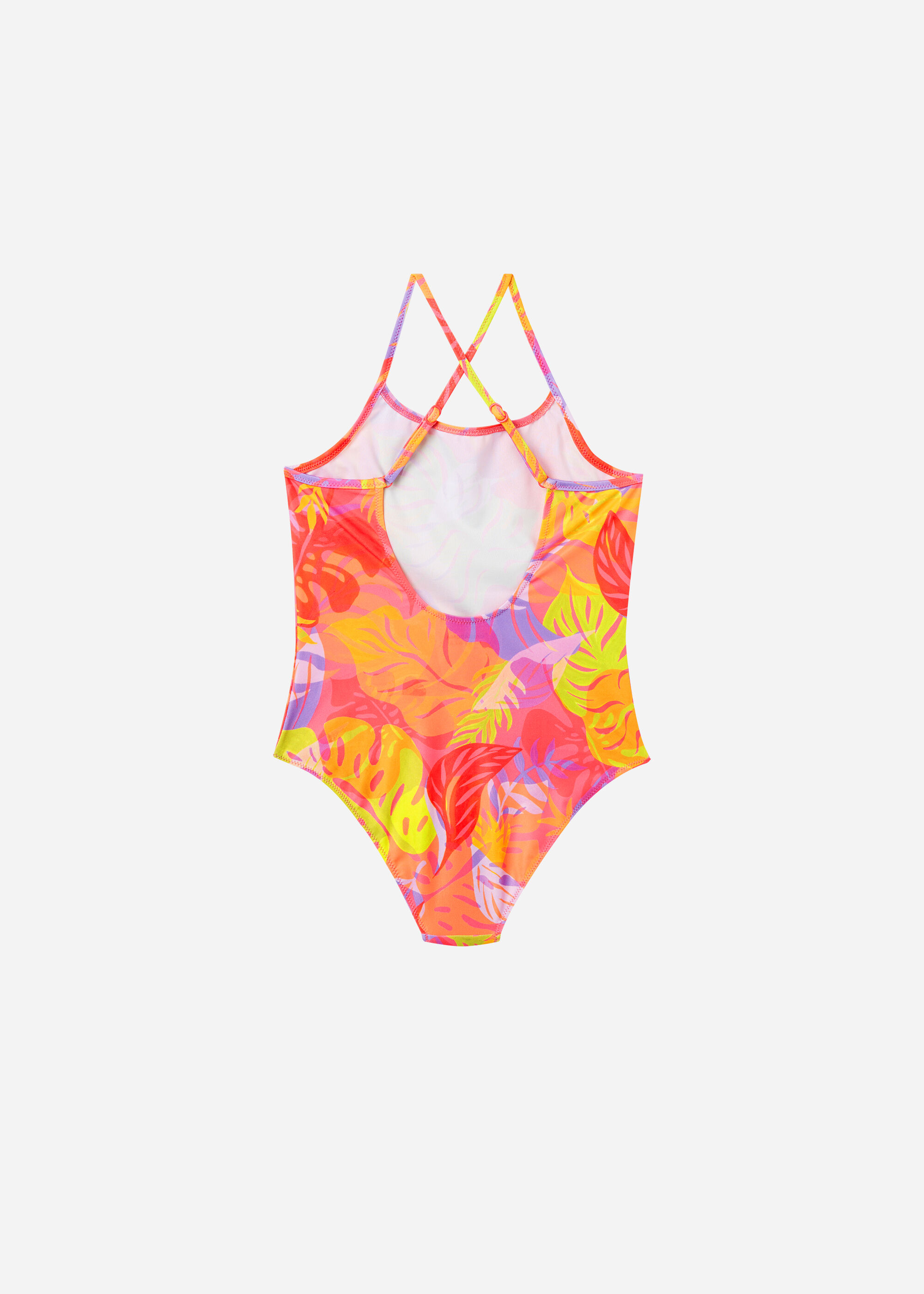 Costume Intero Bambina Tropical Pop
