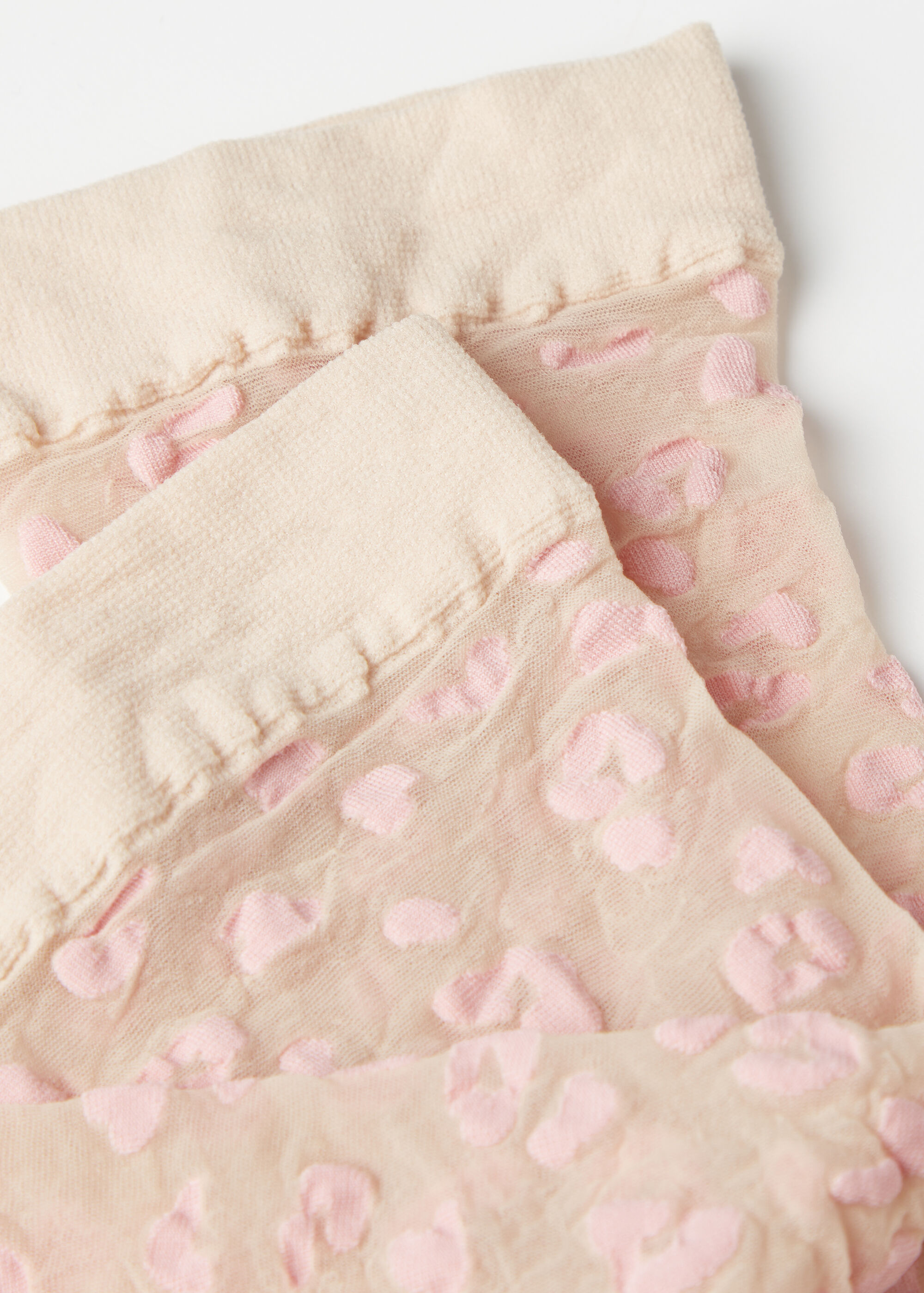 Animal Pattern 15 Denier Sheer Short Socks