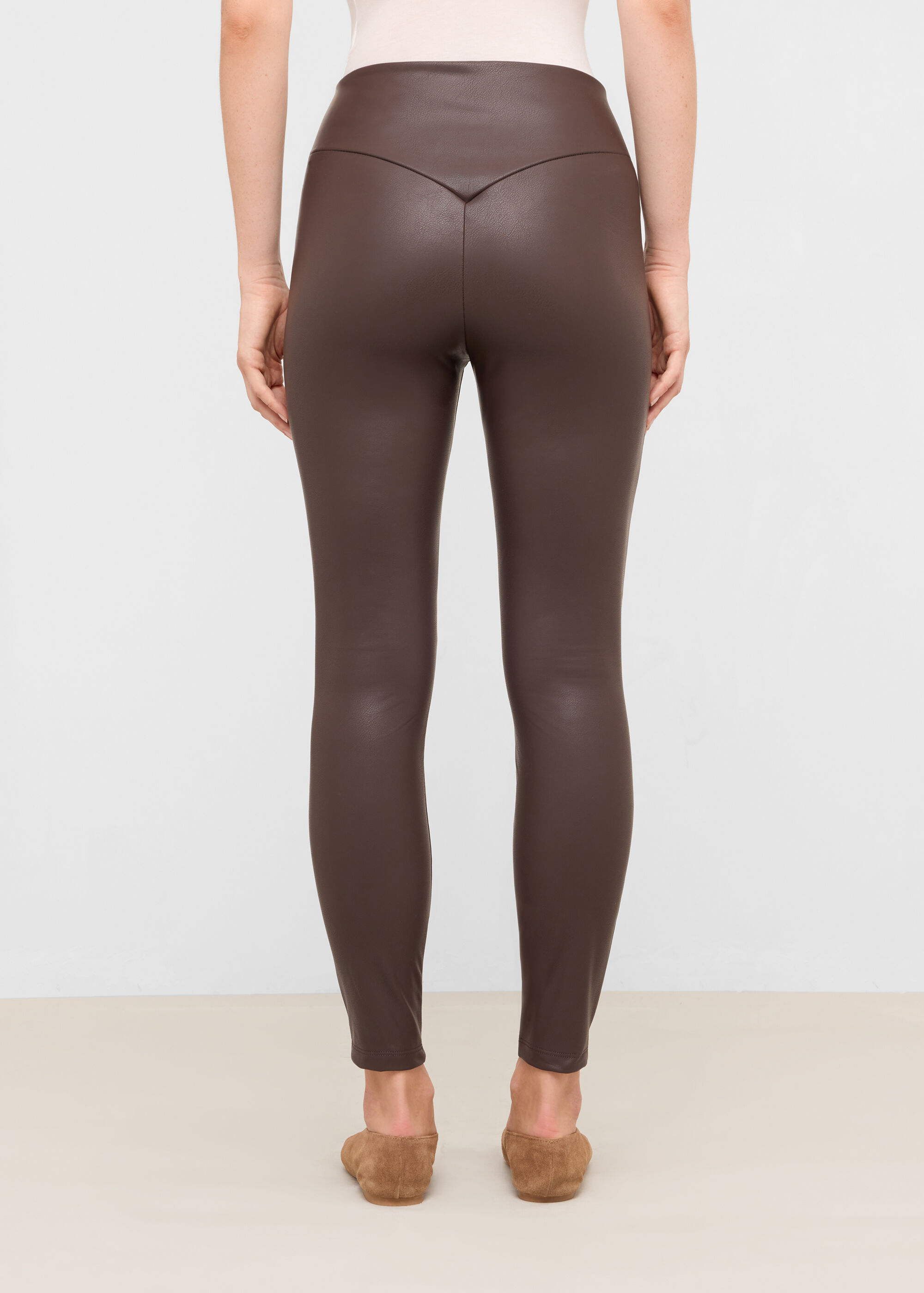Leggings in Lederoptik