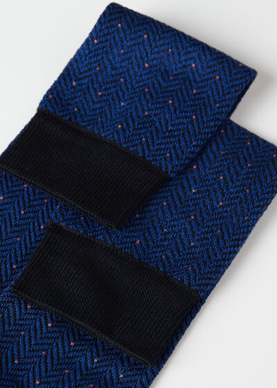 Calcetines Largos Estampado Geométrico de Hombre