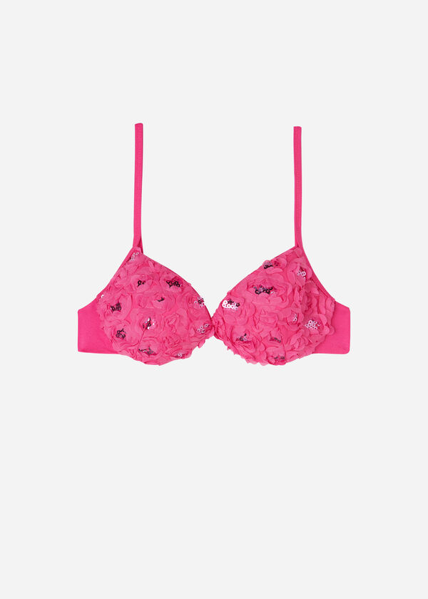 Push-up-Bikini met Vulling en Bloemen Parigi