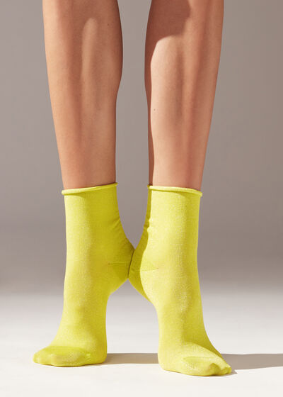 Glitter Soft Edge Short Socks