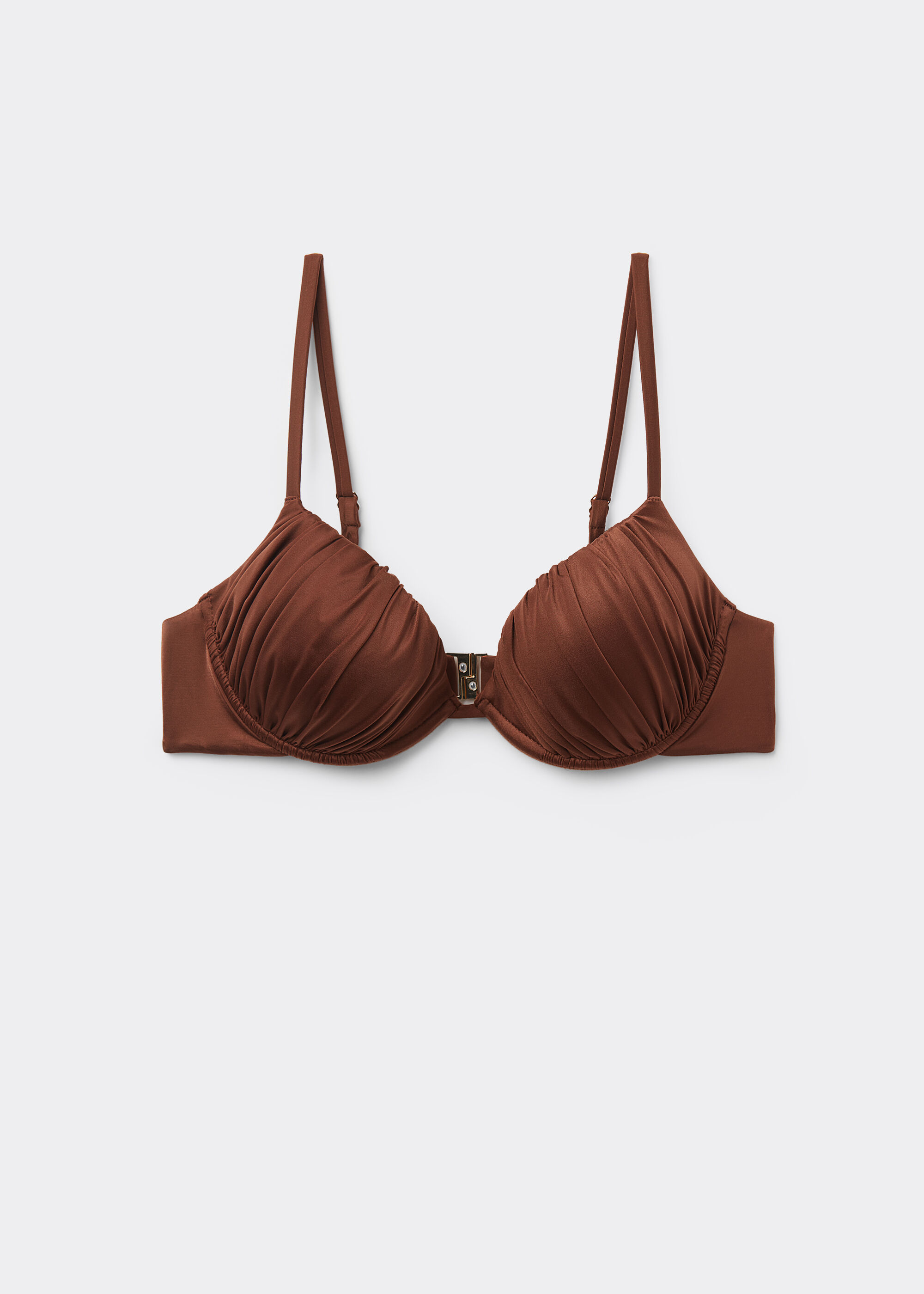 Push-Up Bikini Top Shiny Satin