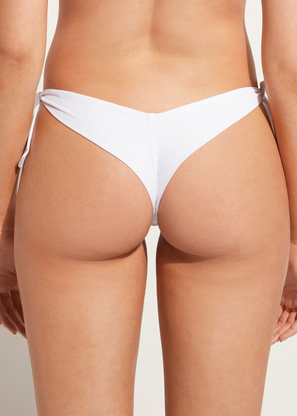 High-Leg V-Cut Brazilian Bikini Bottoms Mumbai - Calzedonia