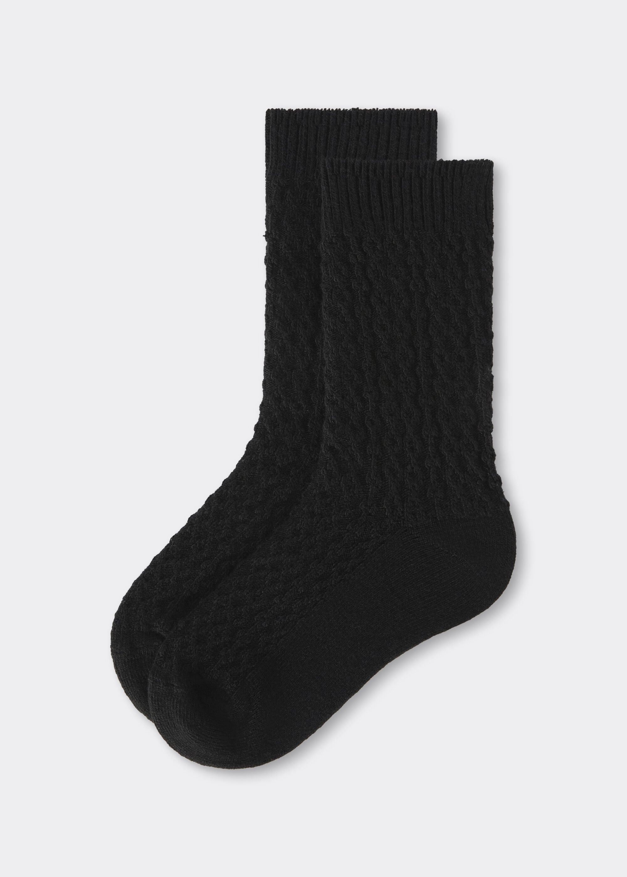 Calzini con Cashmere a Trecce