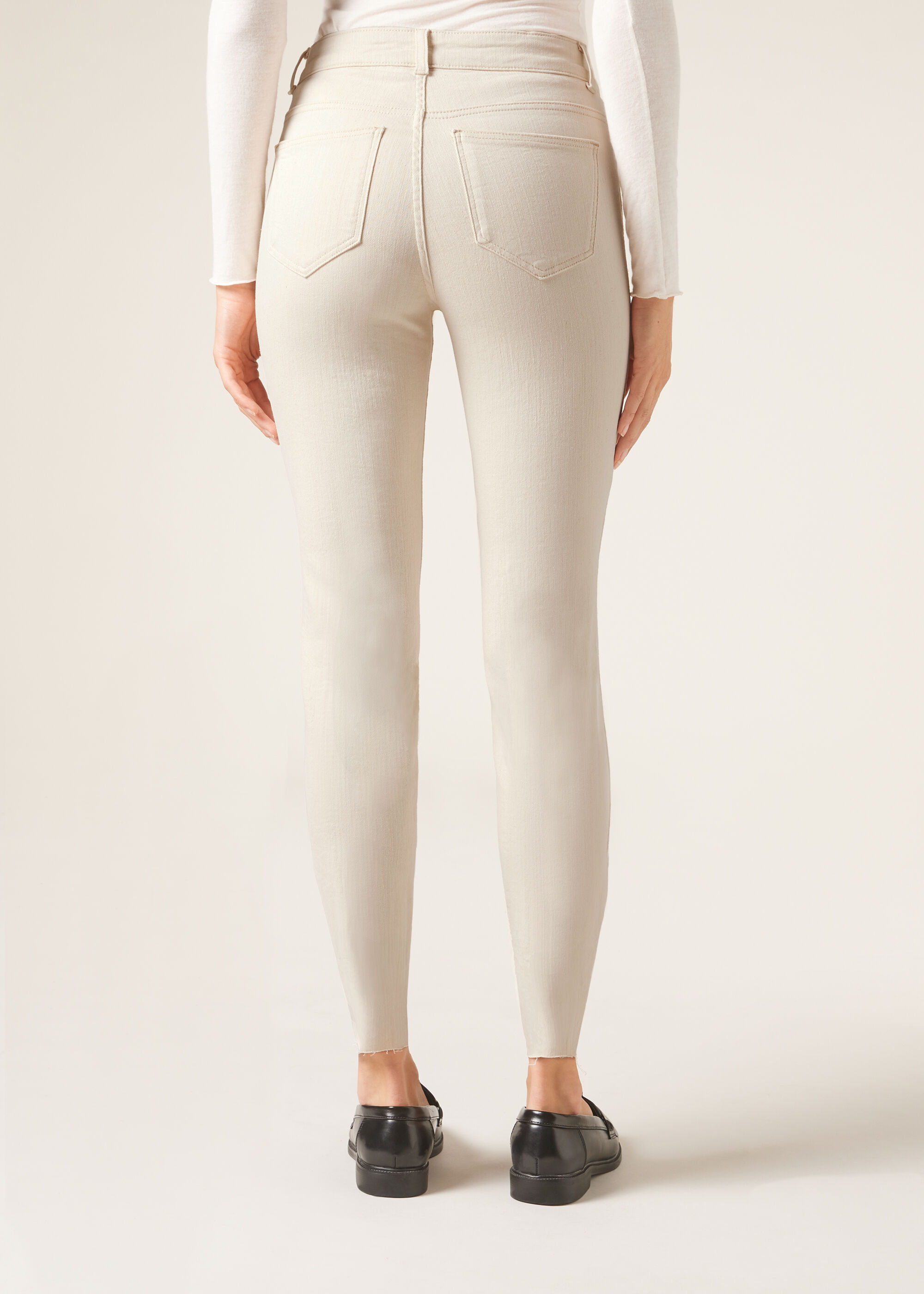 Super-Skinny Jeans with Buttons