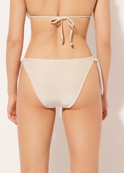 Tied Swimsuit Bottom Golden Gleam