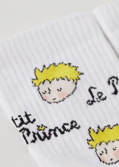 The Little Prince Short Socks with All Over Design