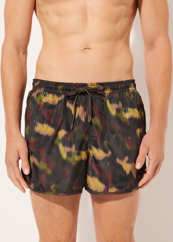 Pánske vzorované boxerkové plavky Ibiza