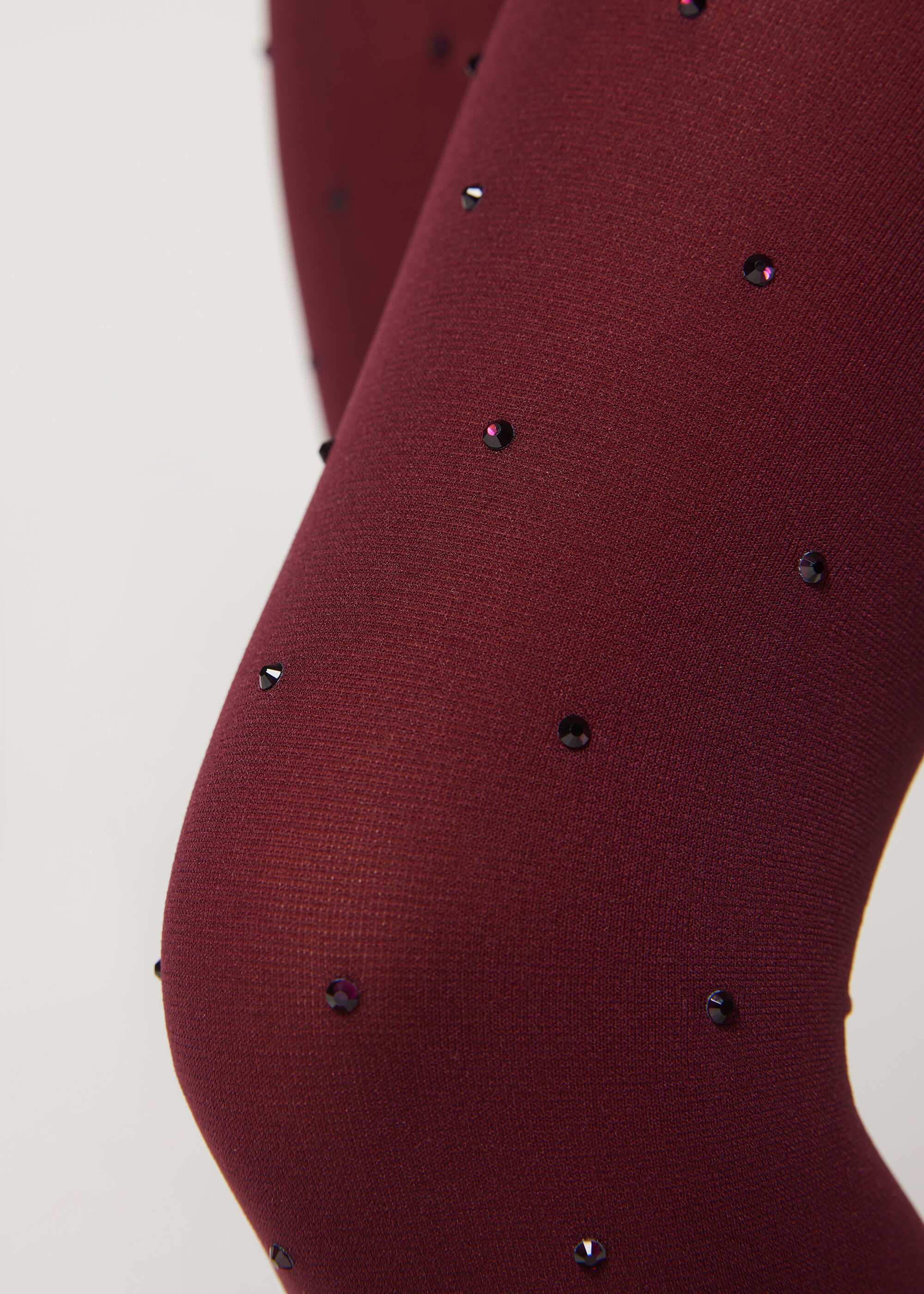 Collant opaque avec strass fille