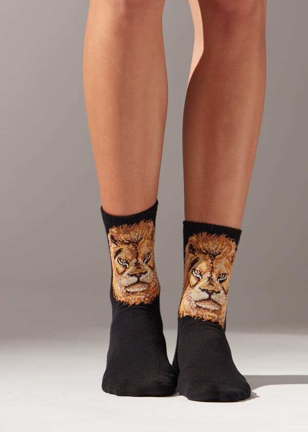 Animal Design Short Sport Socks
