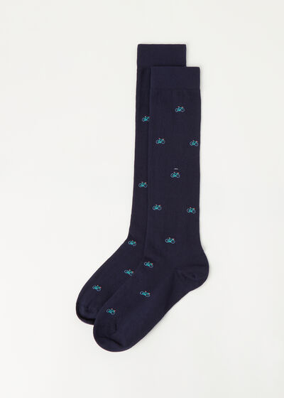 Men’s All-Over-Patterned Long Socks