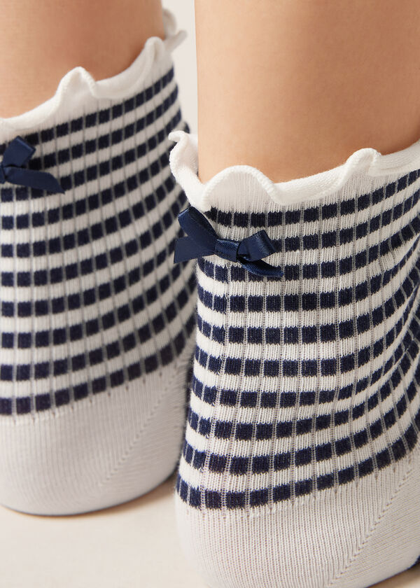 Striped Socks with Bow
