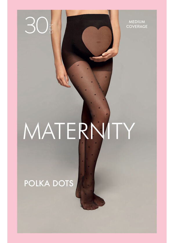 Polka Dot Maternity Tights