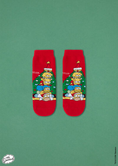 Protuklizne čarape za dječake, s božićnim motivima iz crtića The Simpson