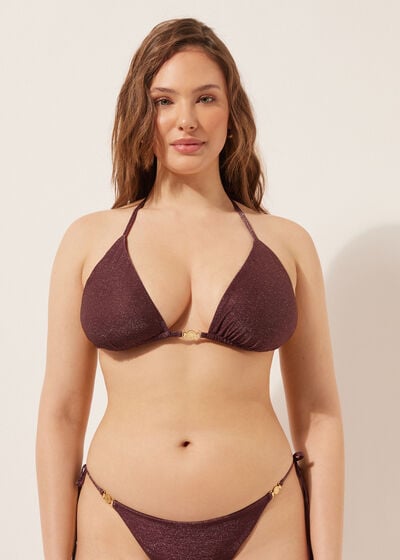 Triangle Swimsuit Top Golden Glow