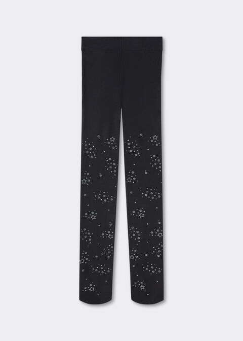 Collant opaque à motif pour fille