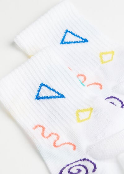 Kids’ All-Over Patterned Short Socks