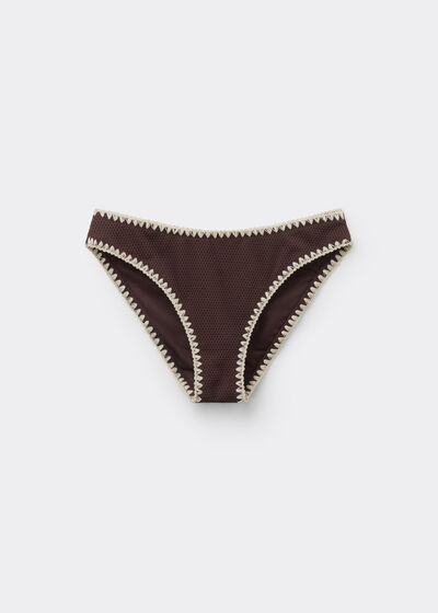 Bikini Bottoms Bicolor Embroidery