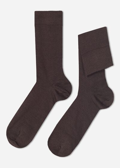 Ανδρικές Κοντές Κάλτσες από Μαλλί και Βαμβάκι