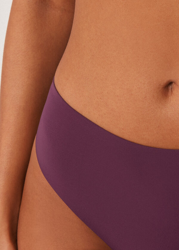 High-Waisted Bikini Bottoms Invisible Bonding