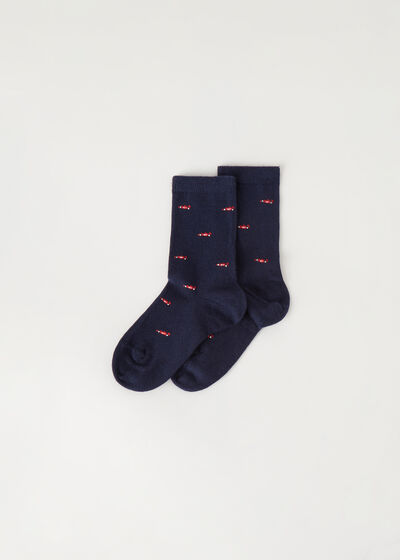 Chaussettes Courtes Petites Voitures pour Enfants