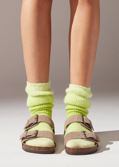 Shaded Soft Short Socks with Wool