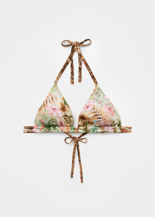 Triangle Bikini Top Wild Tropics
