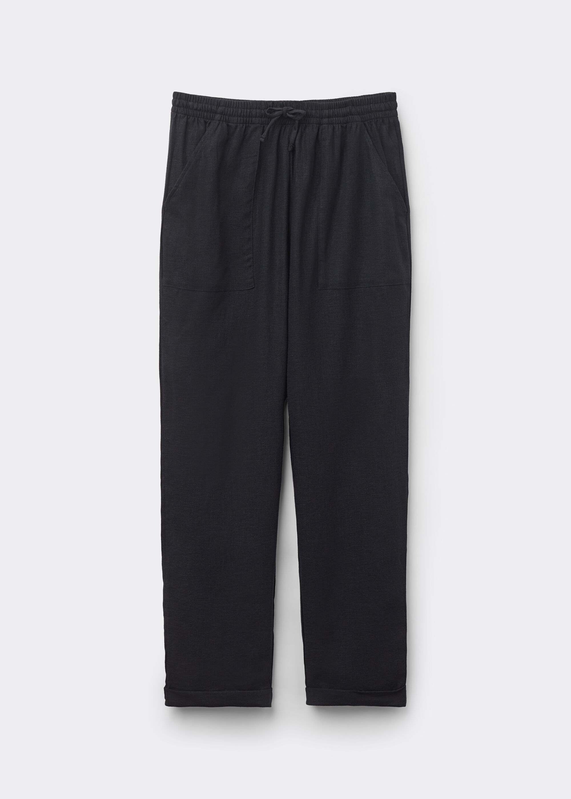Pantalon en lin et viscose