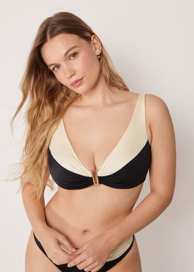 Brassiere Bikini Top Elegant Bicolor