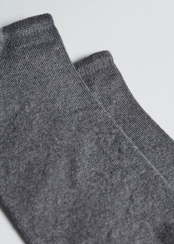 Unisex No-Show Socks with Cashmere