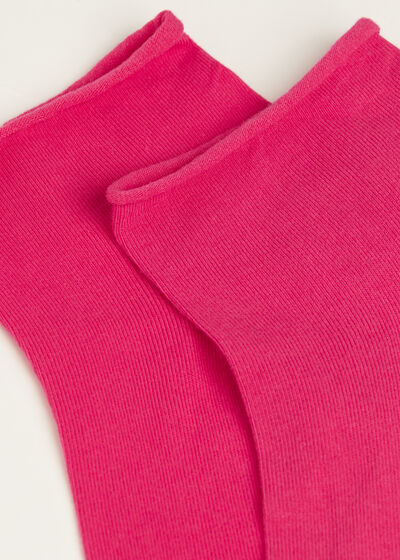 Cuffless Short Socks in Cotton