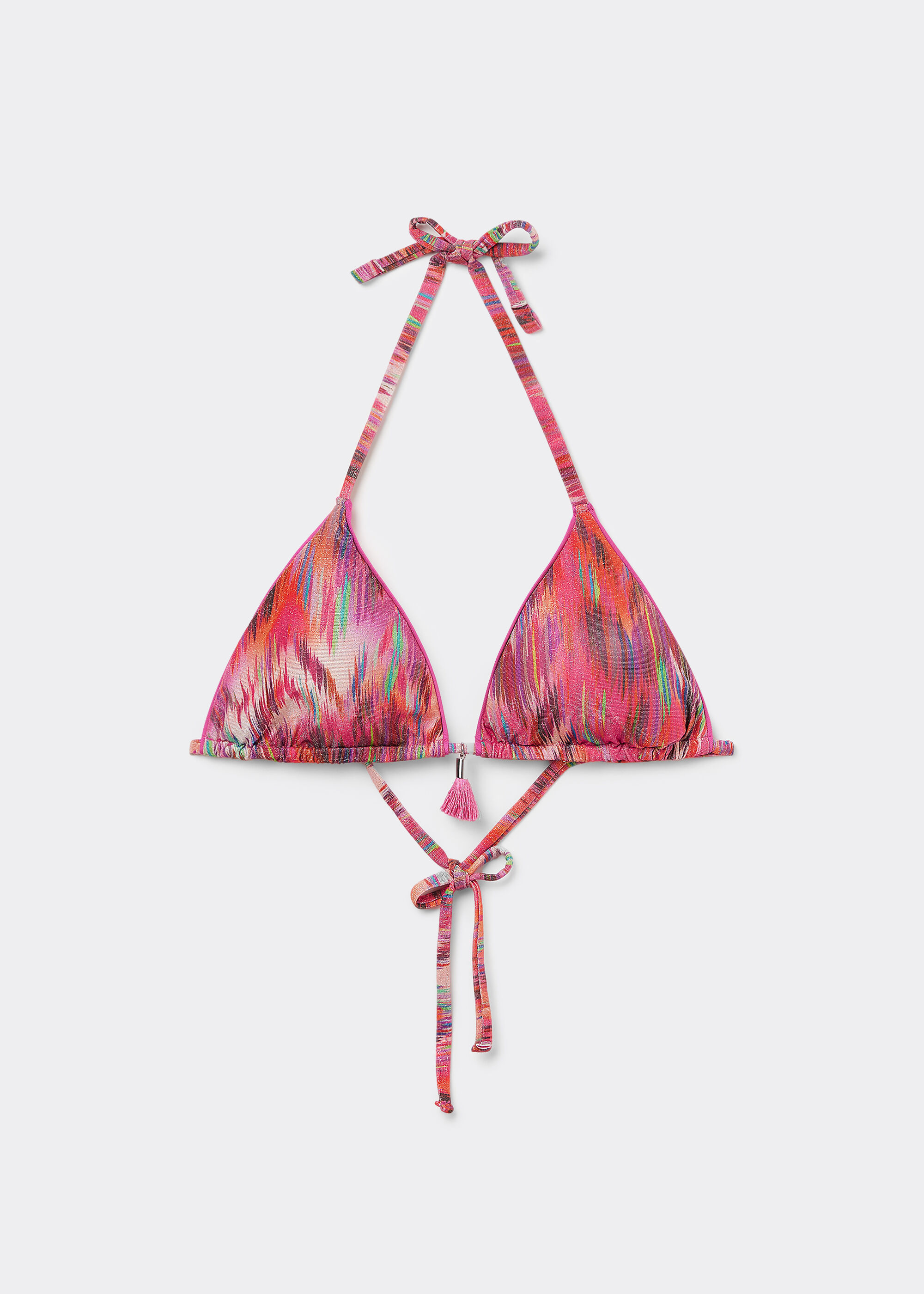 Triangle Bikini Top Multicolor Ethnic
