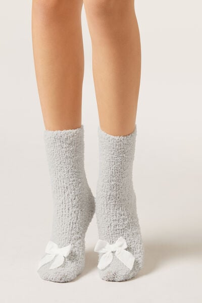 Calzedonia Calcetines Antideslizantes Soft Mujer Gris Tamaño TU