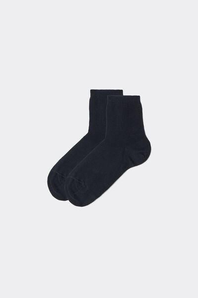 Calzedonia Calcetines para niños de algodón cortos transpirables Unisex Azul Tamaño 8