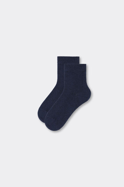 Calzedonia Calcetines para niños de algodón cortos transpirables Unisex Azul Tamaño 8