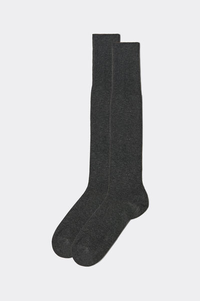 Calzedonia Calcetín largo con cashmere de hombre Hombre Gris Tamaño 46-47